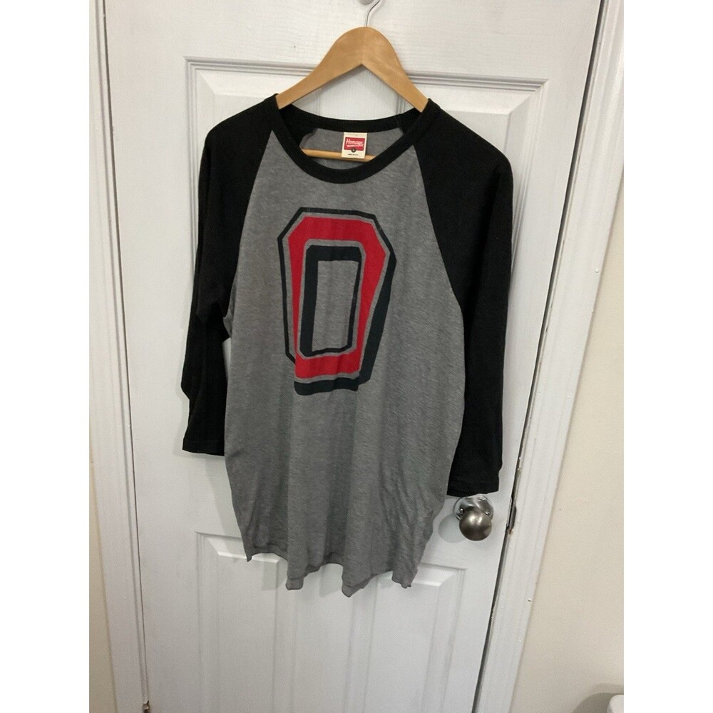 Ohio State Vintage Raglan “O” Long Sleeve Large Tee Shirt